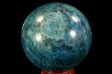 Bright Blue Apatite Sphere - Madagascar #78707-1